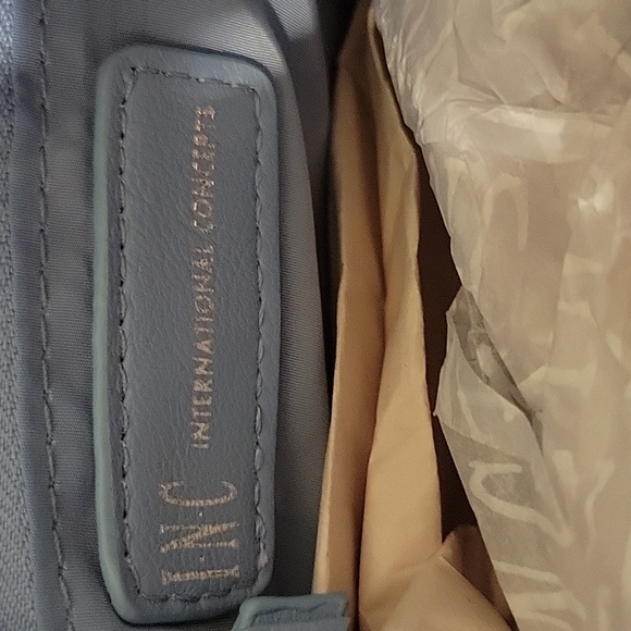 I.N.C. International Concept Satchel, Blue with silver tone hardware - Picture 6 of 9